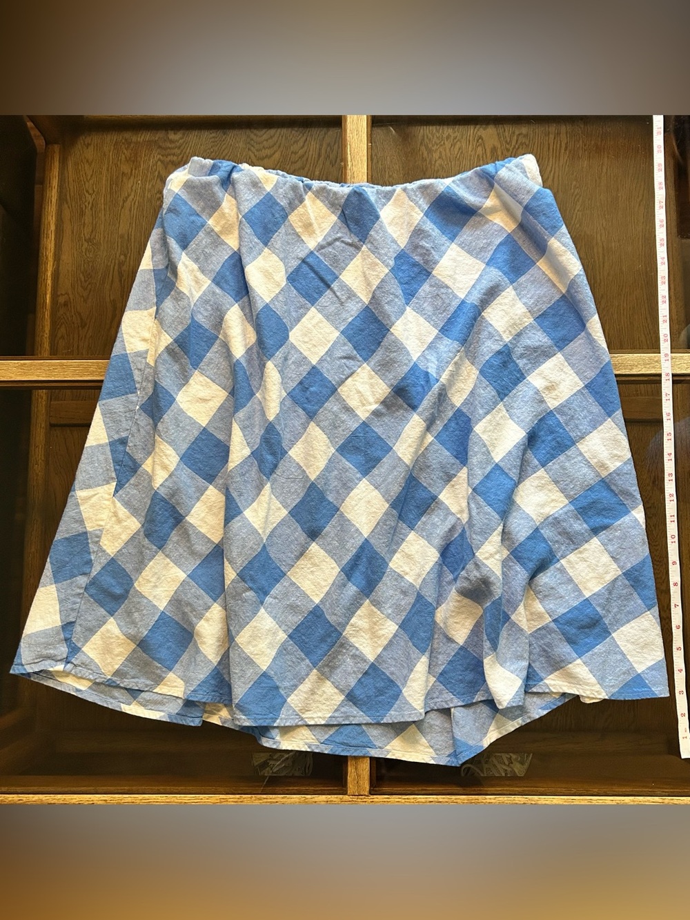 Lane Bryant Linen Gingham A-Line Women's Skirt